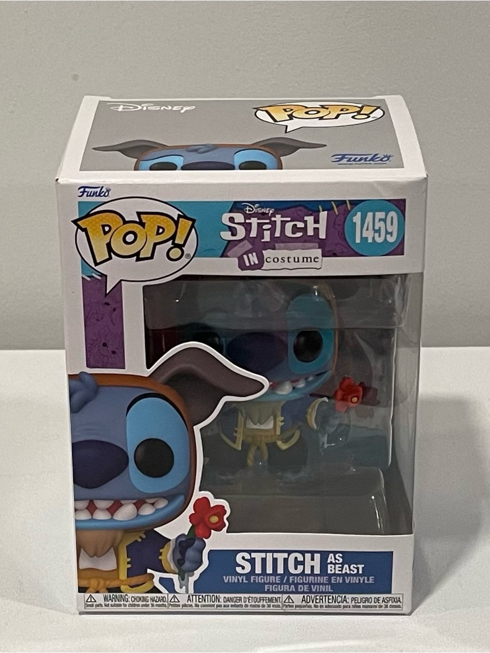 Funko POP Stitch As Beast #1459 Vinyl Figure Disney Stitch In Costume New